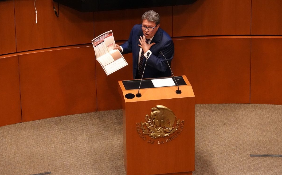 Ricardo Monreal, coordinador de la Jucopo, durante una de sus intervenciones. | Cuartoscuro