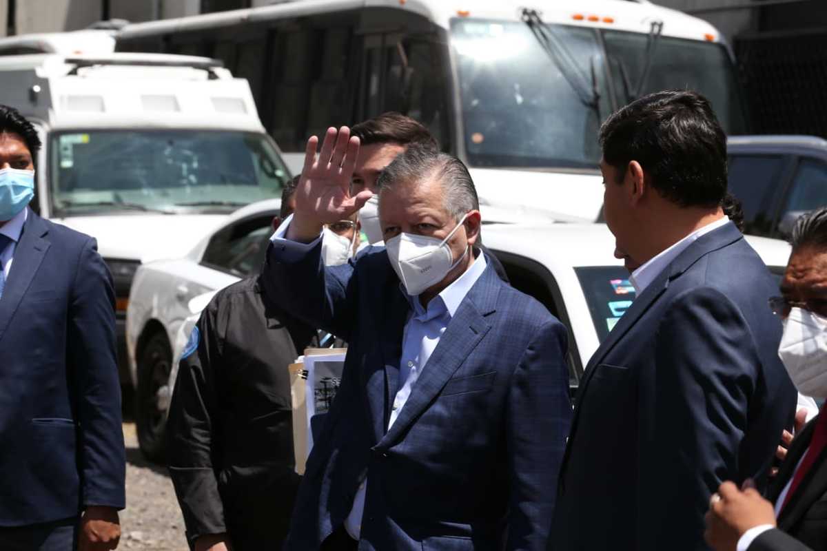 Arturo Zaldívar, presidente de la SCJN, en el penal de Santa Martha Acatitla. (Octavio Hoyos)
