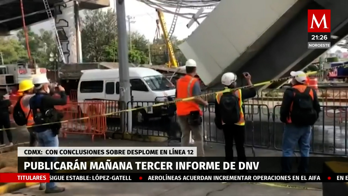CdMx publicará mañana tercer informe de empresa DNV sobre L12