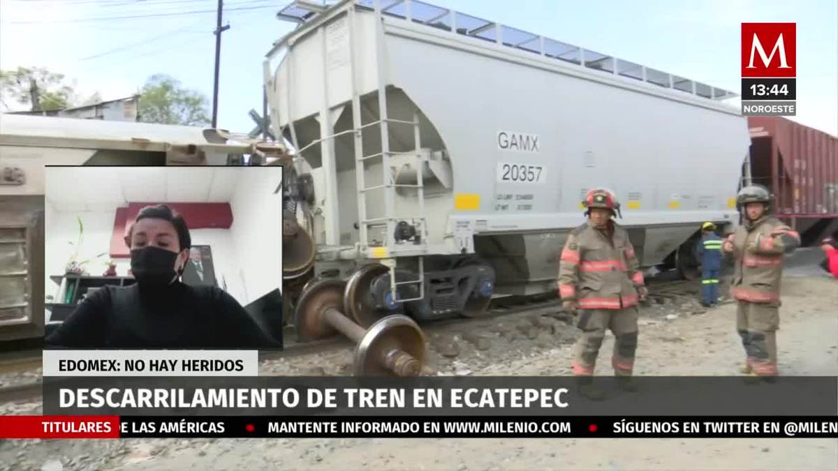Descarrilamiento de tren en Ecatepec no dejó heridos
