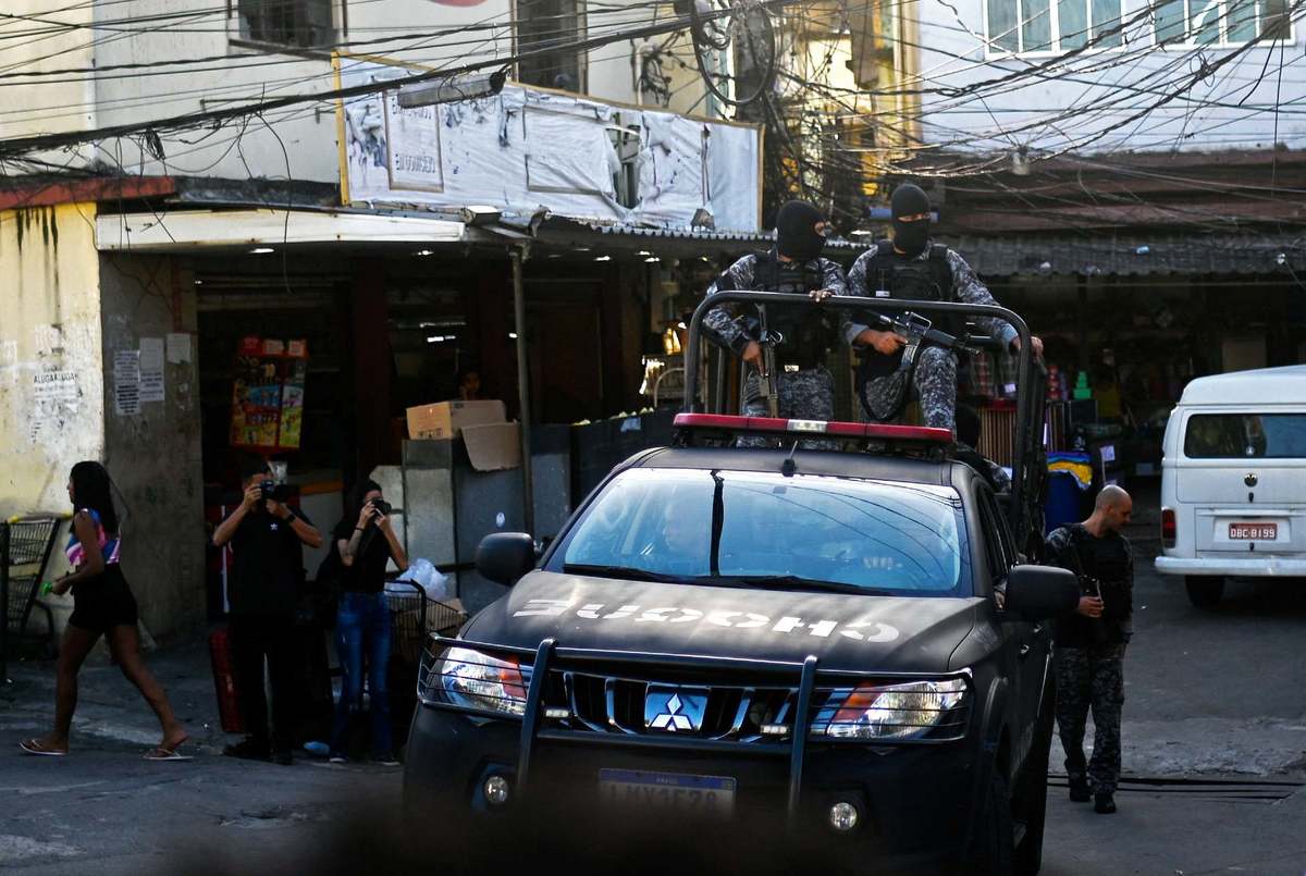 El monumento estaba localizado en el  favela de Jacarezinho (AFP)