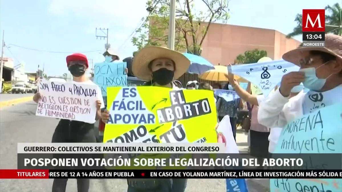 Grupos provida protestan contra legalización del aborto; Guerrero