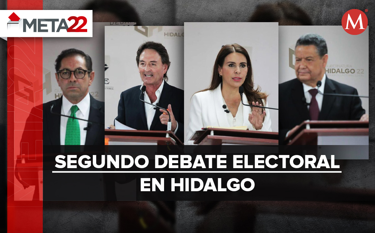 Debate candidatos a la gubernatura desde Huejutla.