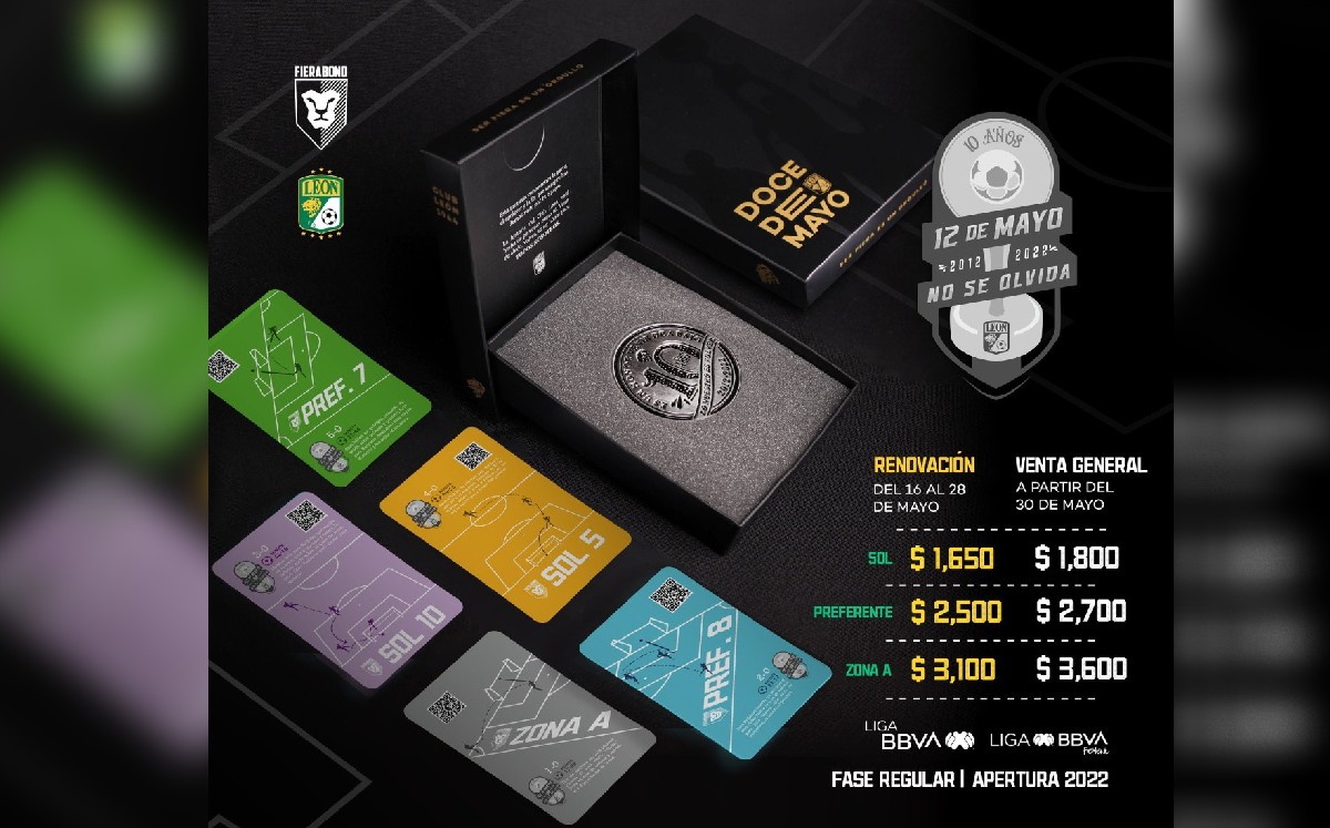 Con Fierabonos para Apertura 2022 conmemoran el Ascenso del León / Especial