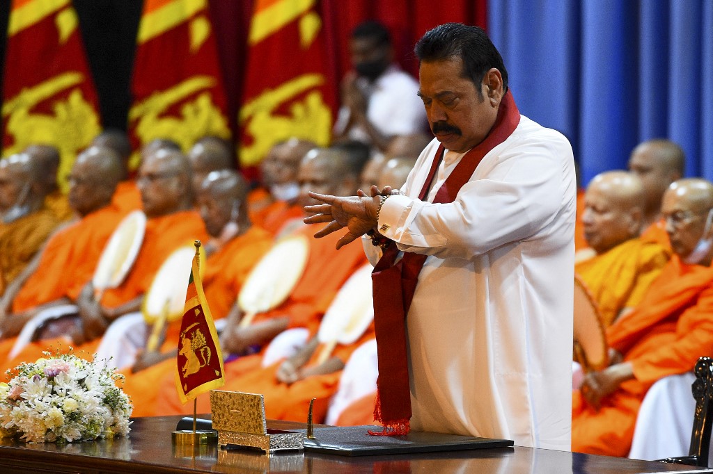 Mahinda Rajapaksa renunció como primer ministro de Sri Lanka debido a la crisis económica. (AFP)