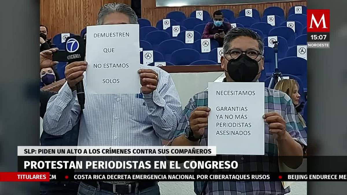 Periodistas se manifiestan en San Luis Potosí