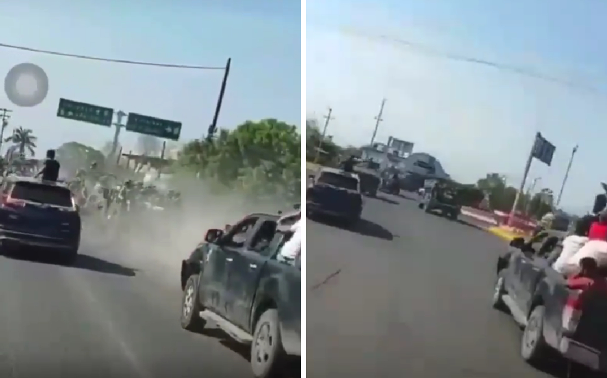 La persecución se registró durante la tarde en la región de Tierra Caliente. | Especial