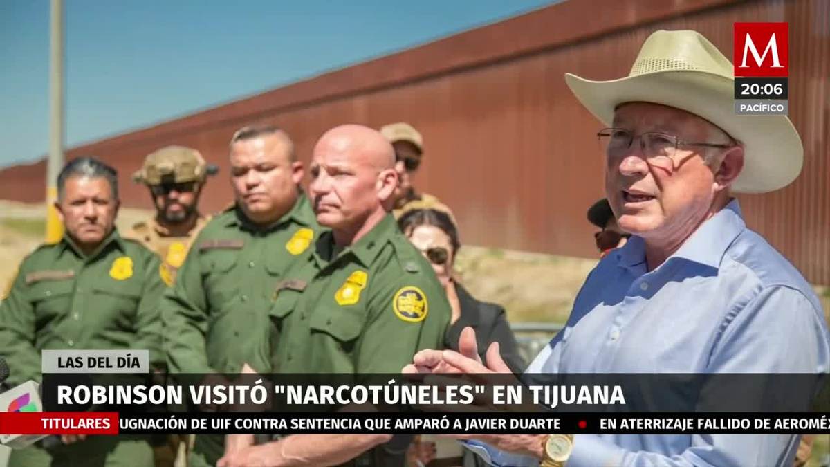 Todd Robinson visita 'narcotuneles' en Tijuana