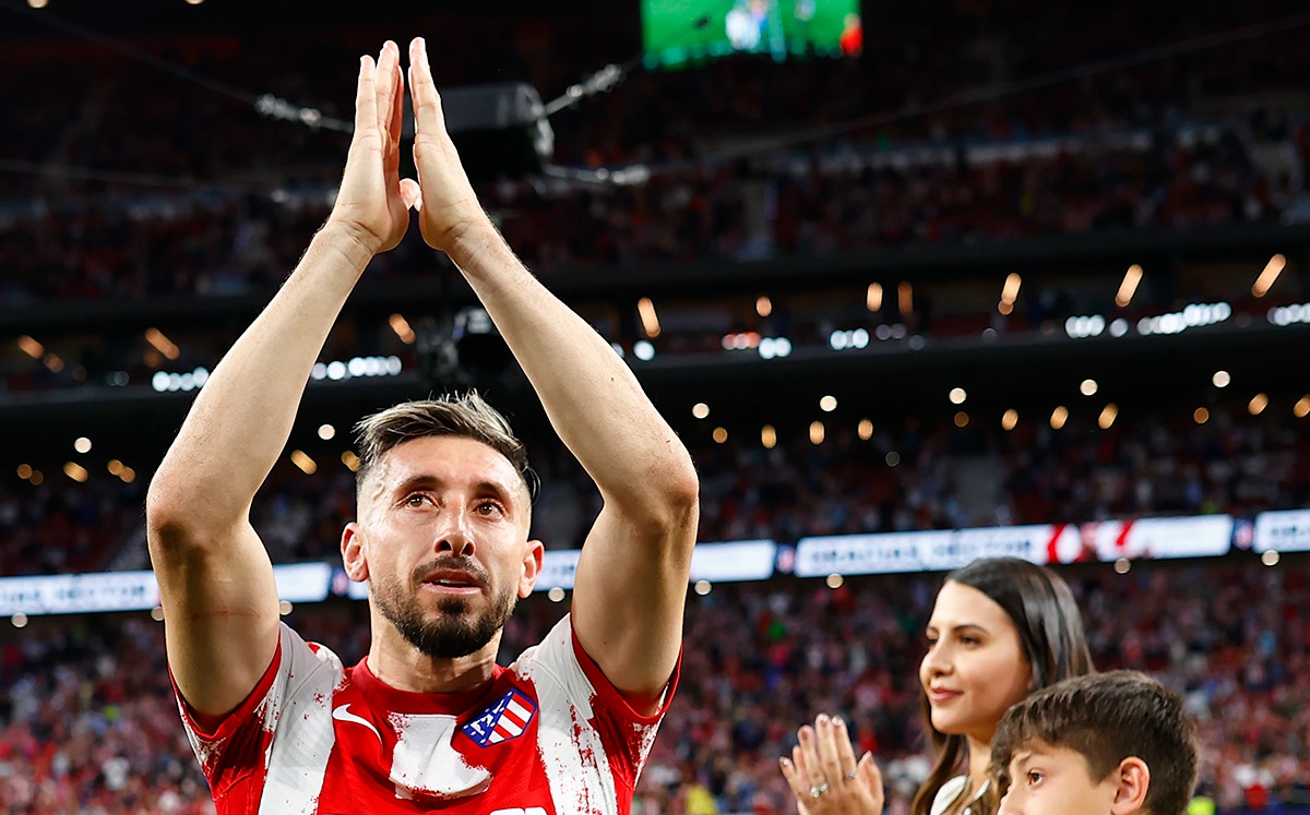 Diego Simeone despide con elogios a Héctor Herrera (Twitter @atleti)