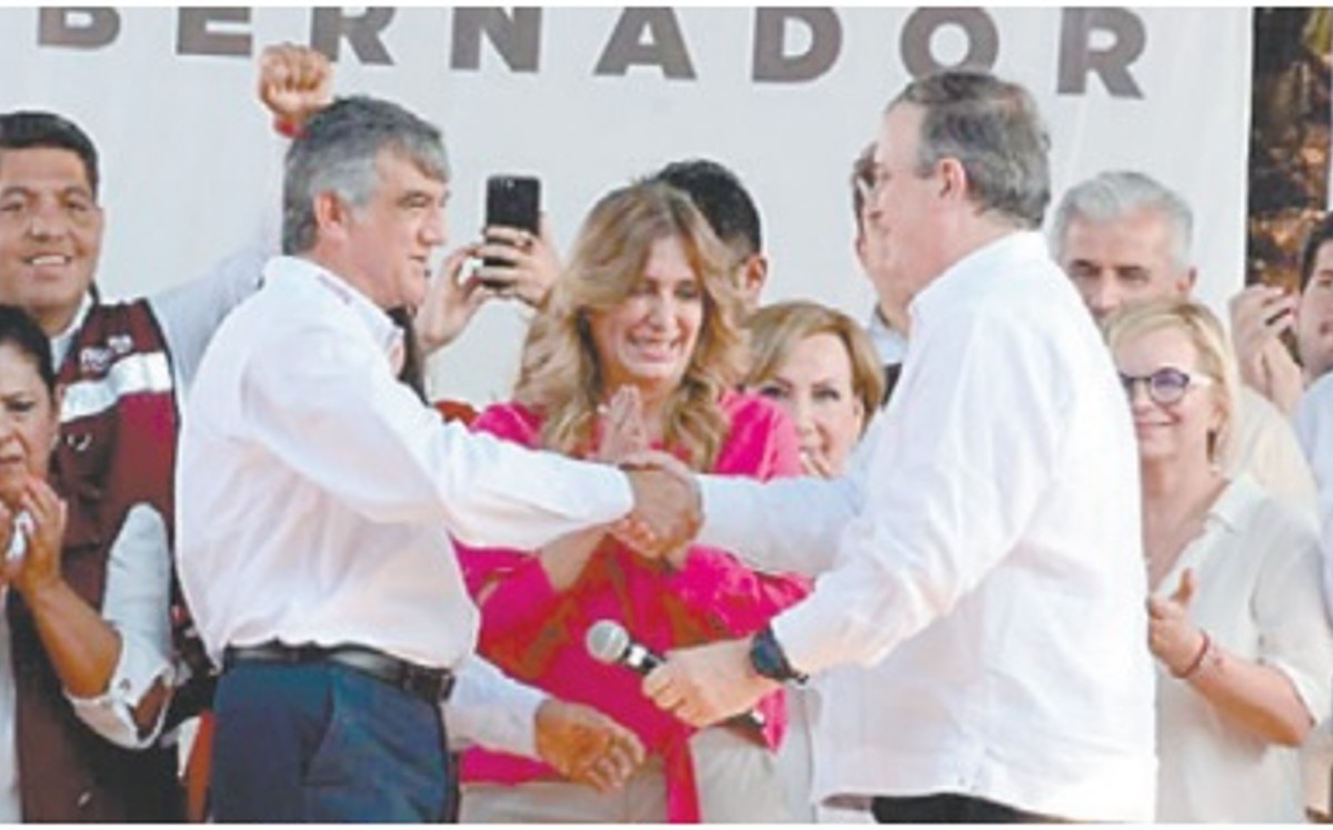 Apoyan Marcelo Ebrard y Maki Ortiz a Américo Villarreal en Tamaulipas