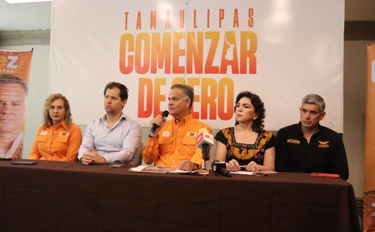 Arturo Díez Gutiérrez tuvo encuentro con prensa en Reynosa.