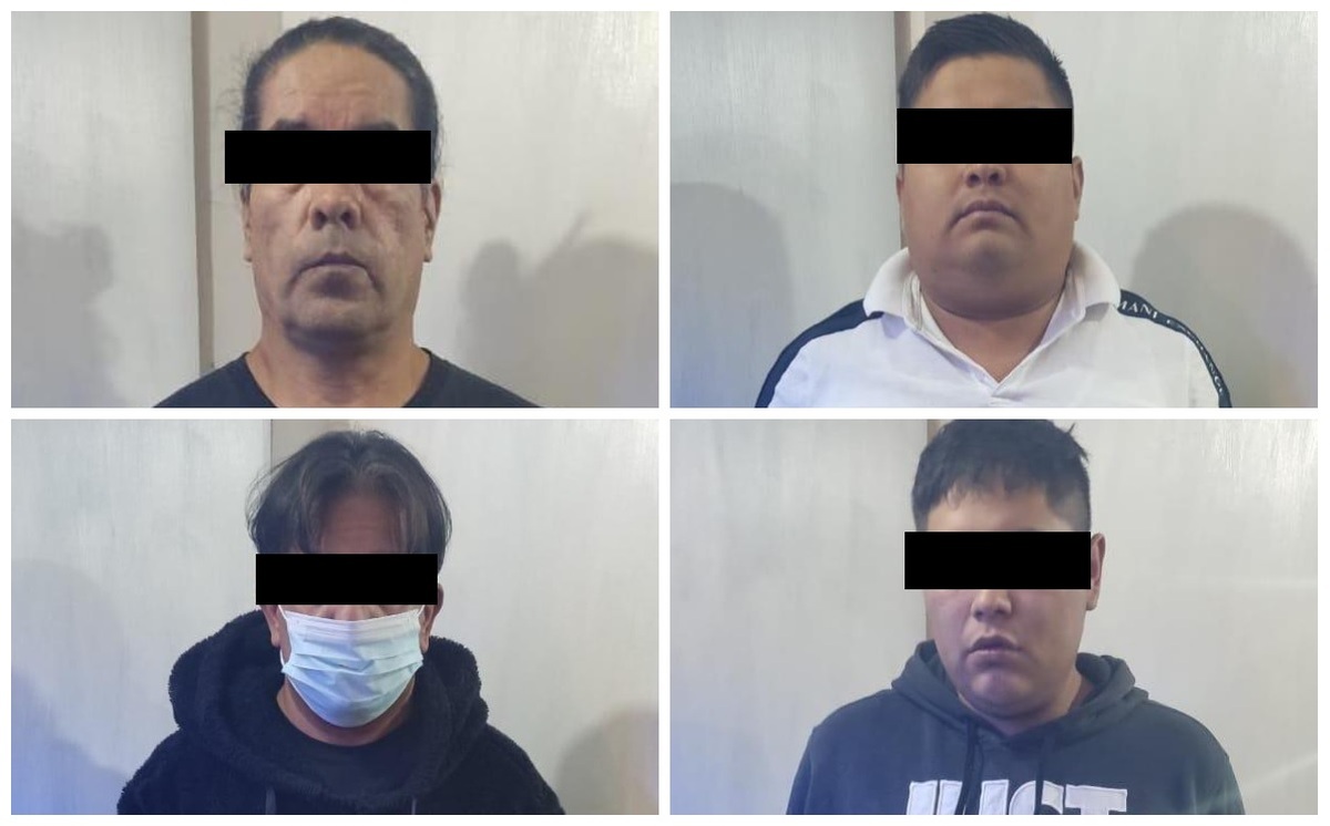 Los hombres fueron detenidos tras un cateo.