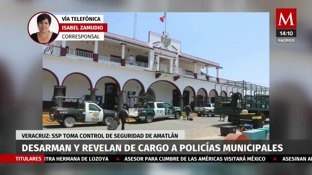 En Veracruz, policías municipales fueron desarmados y relevados de su cargo