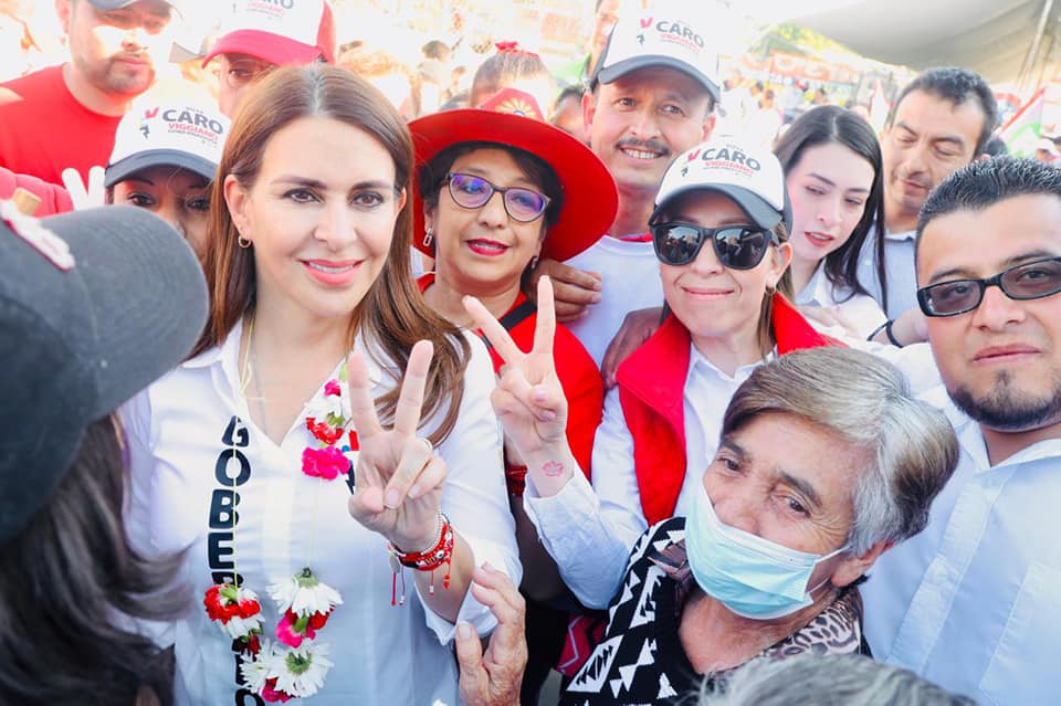 Carolina Viggiano visitó el municipio de Zacualtipán (Cortesía)