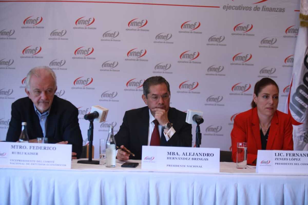 Conferencia del Instituto Mexicano de Ejecutivos de Finanzas (IMEF). (Foto: Juan Carlos Bautista)