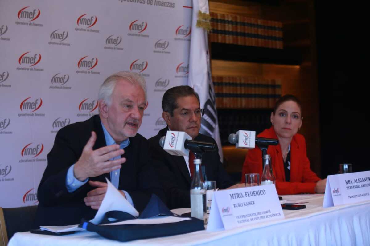 Conferencia del Instituto Mexicano de Ejecutivos de Finanzas (IMEF). (Foto: Juan Carlos Bautista)