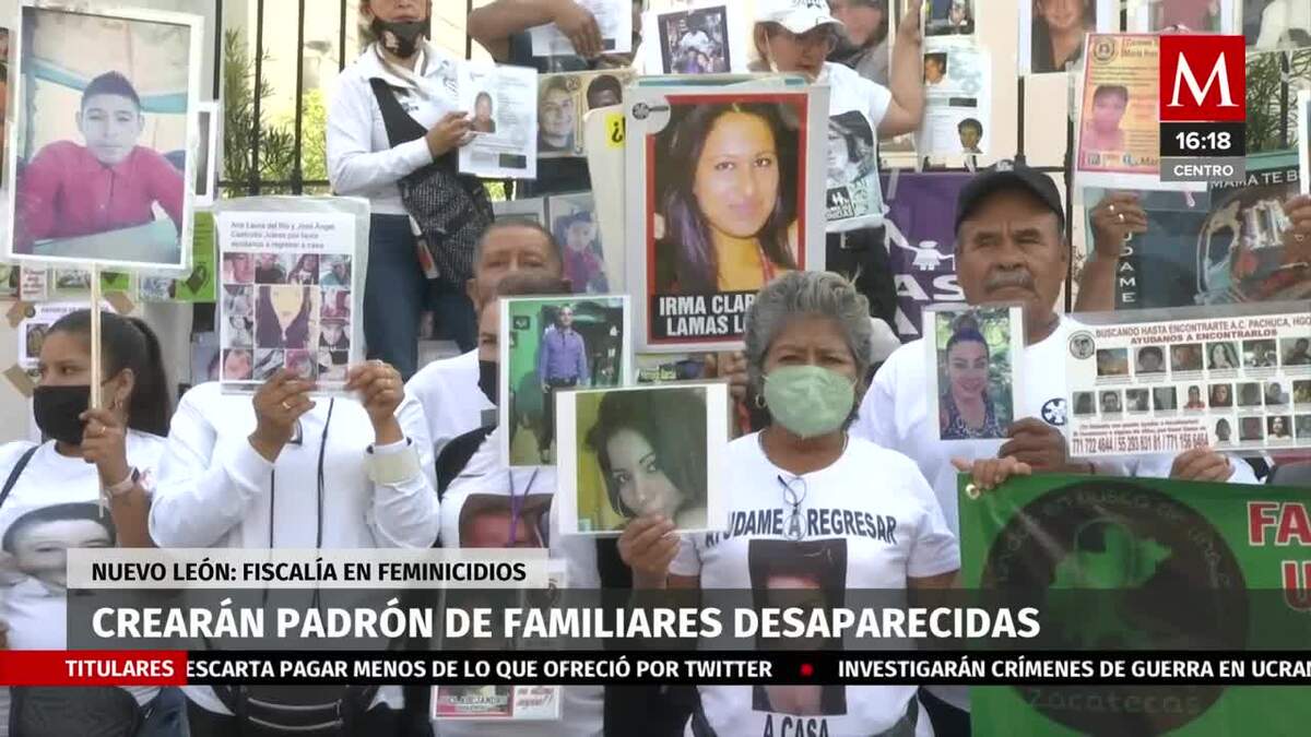 Fiscalía en Feminicidios creará padrón de familiares de desaparecidas