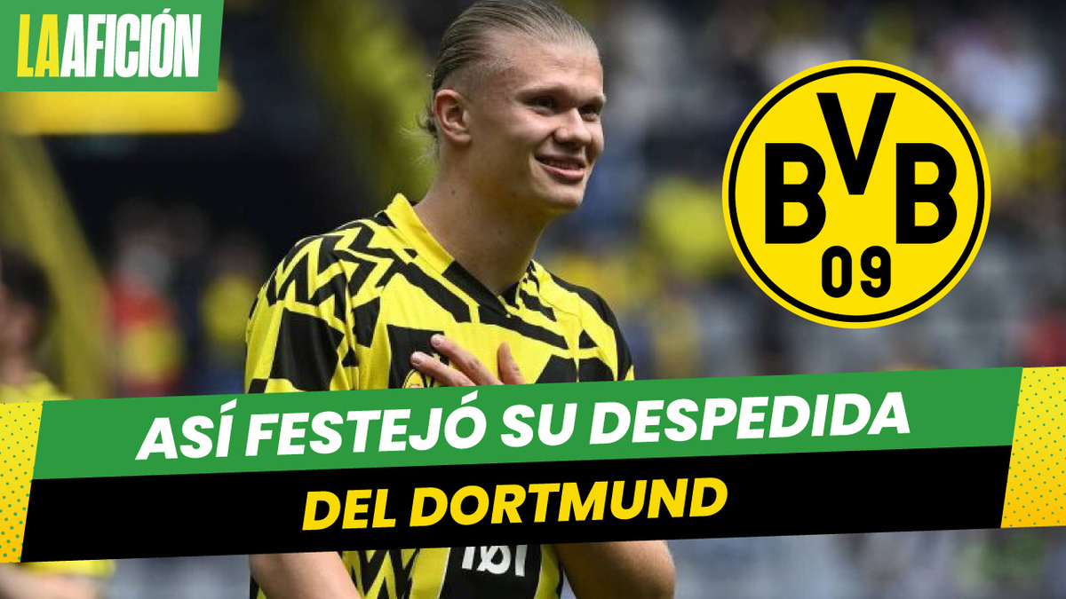 La fiesta de Erling Haaland con la que se despidió del Borussia Dortmund