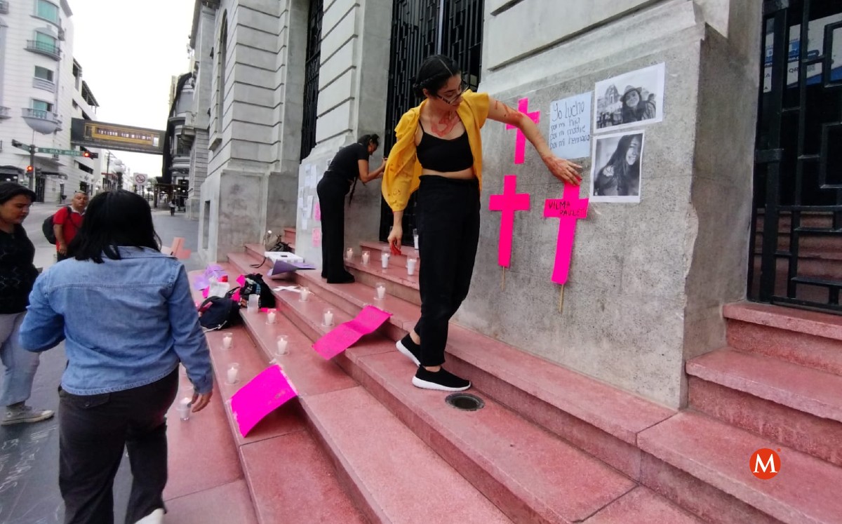 En Tampico se unen al luto nacional por la violencia contra la mujer. (Yazmín Sánchez)