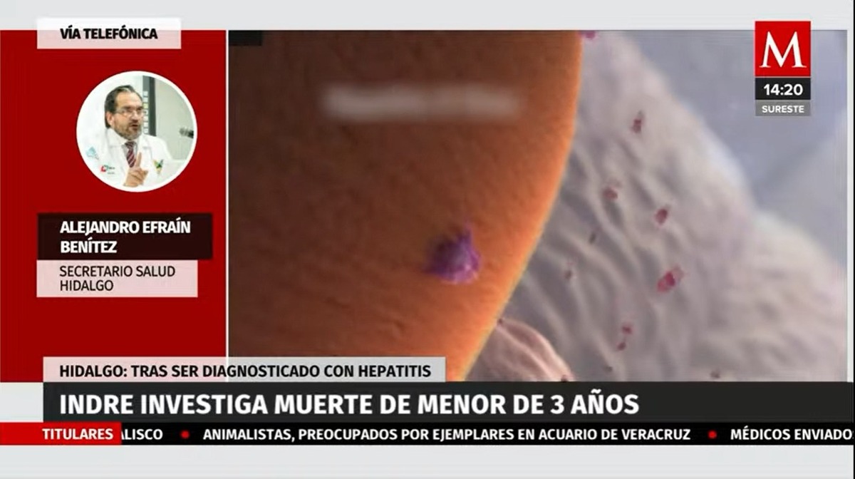 Alejandro Efraín Benítez, secretario de Salud de Hidalgo en entrevista para Milenio Televisión.