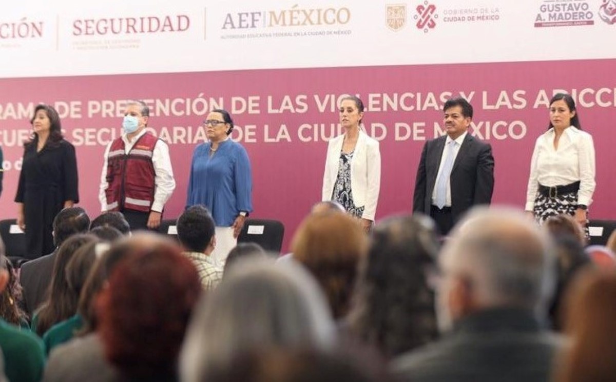 Autoridades federales y capitalinas iniciaron el programa Prevención de las Violencias y las Adicciones. | Especial