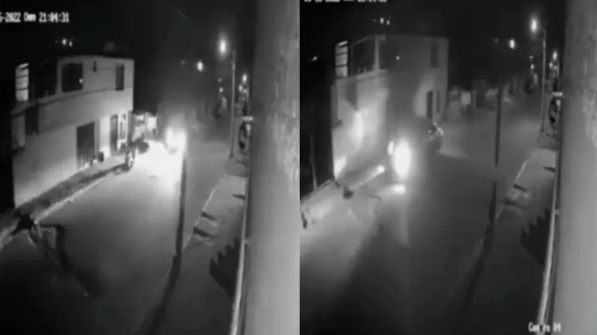 Captan momento en que atropellan a tres jóvenes en Puebla