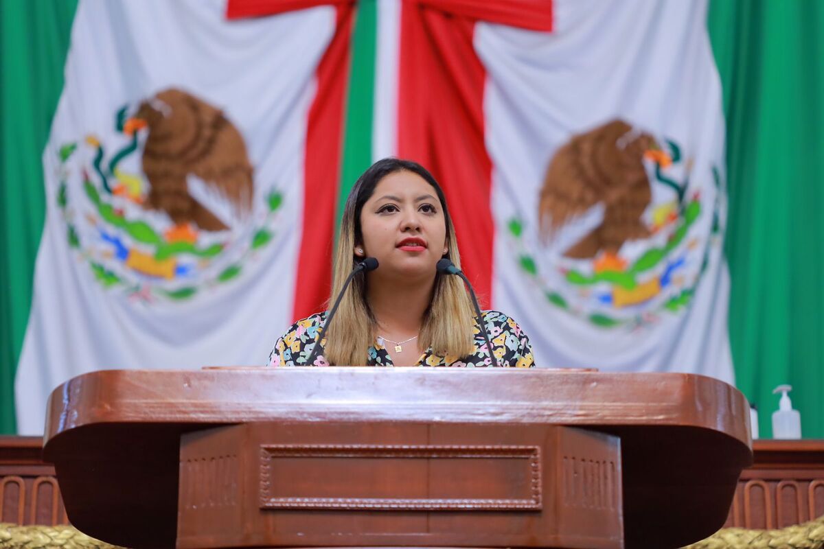 Diputada Maxta González del PRI ante el Congreso. (Especial)