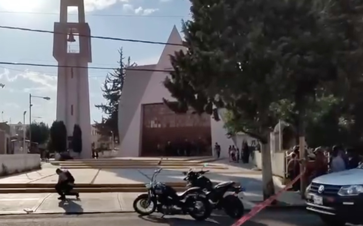 Iglesia de Fresnillo donde sucedió la balacera. (Especial)
