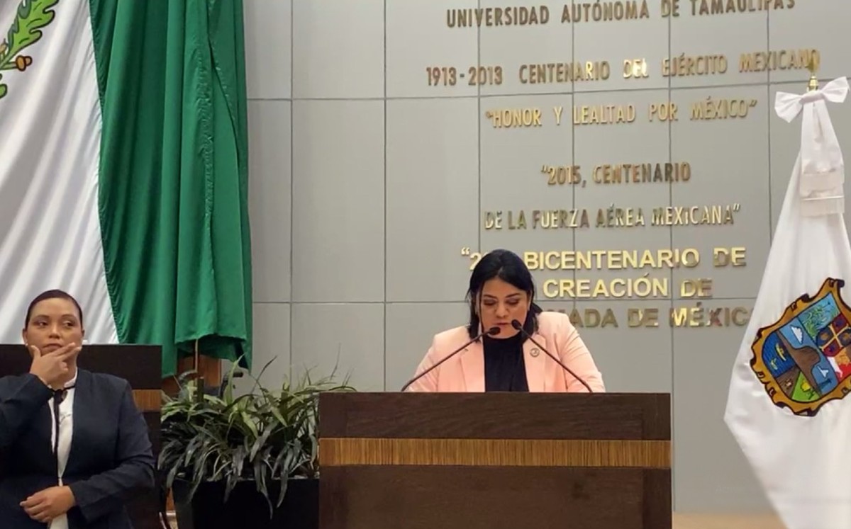 Úrsula Salazar en el Congreso de Tamaulipas