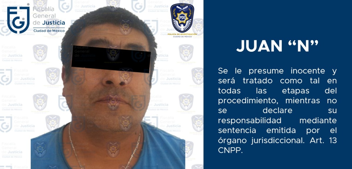 Juan "N" detenido en la Gustavo A. Madero (Especial)