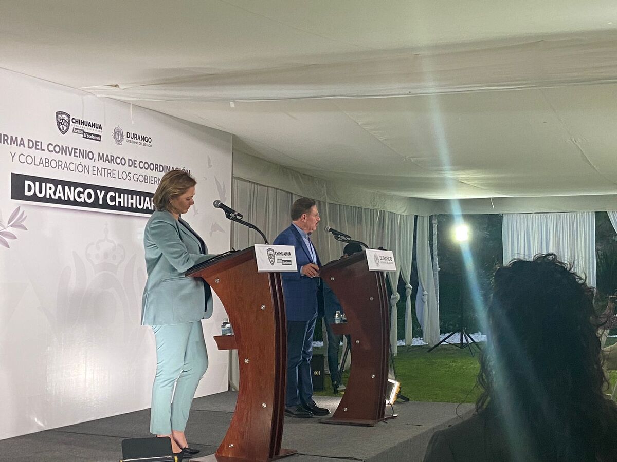 María Eugenia Campos Galván y Rosas Aispuro se reunieron para firmar un convenio de seguridad | Notivox Digital