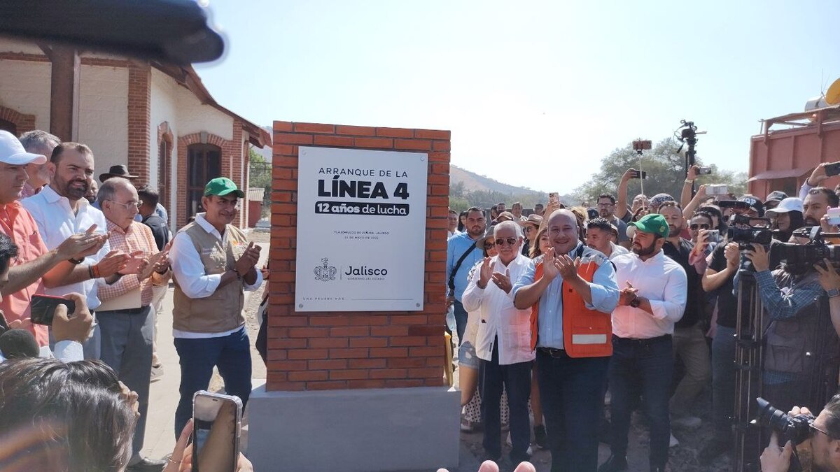 Arrancan obras de la Línea 4 del Tren Ligero en Tlajomulco. (Cortesía)