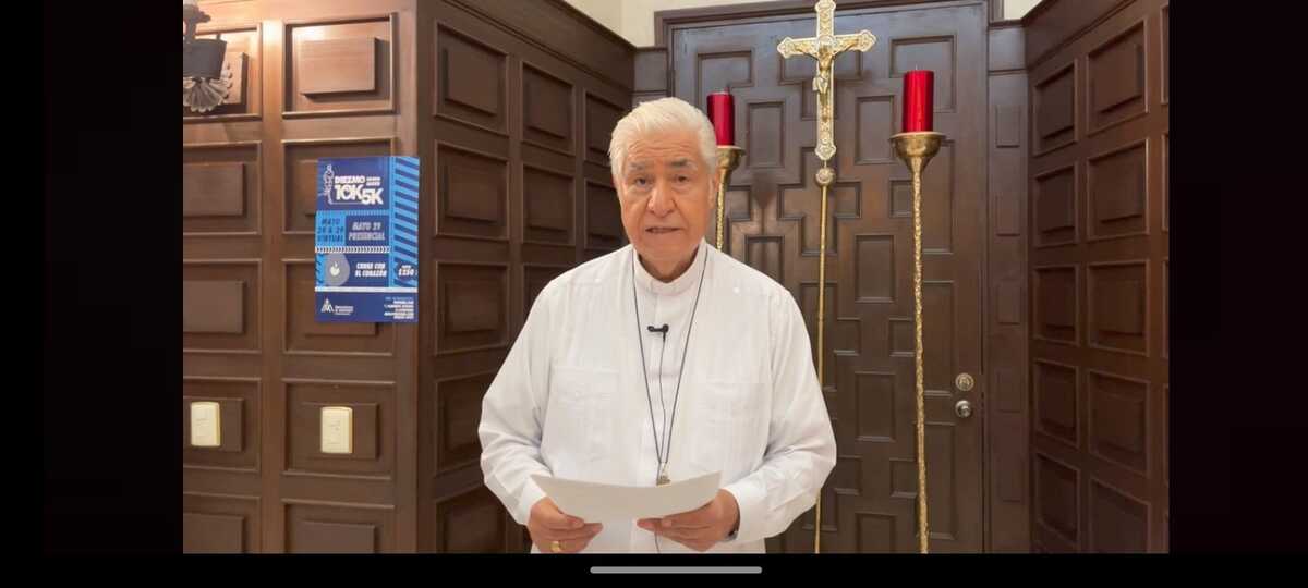 El arzobispo de Monterrey, Rogelio Cabrera López. foto: Especial