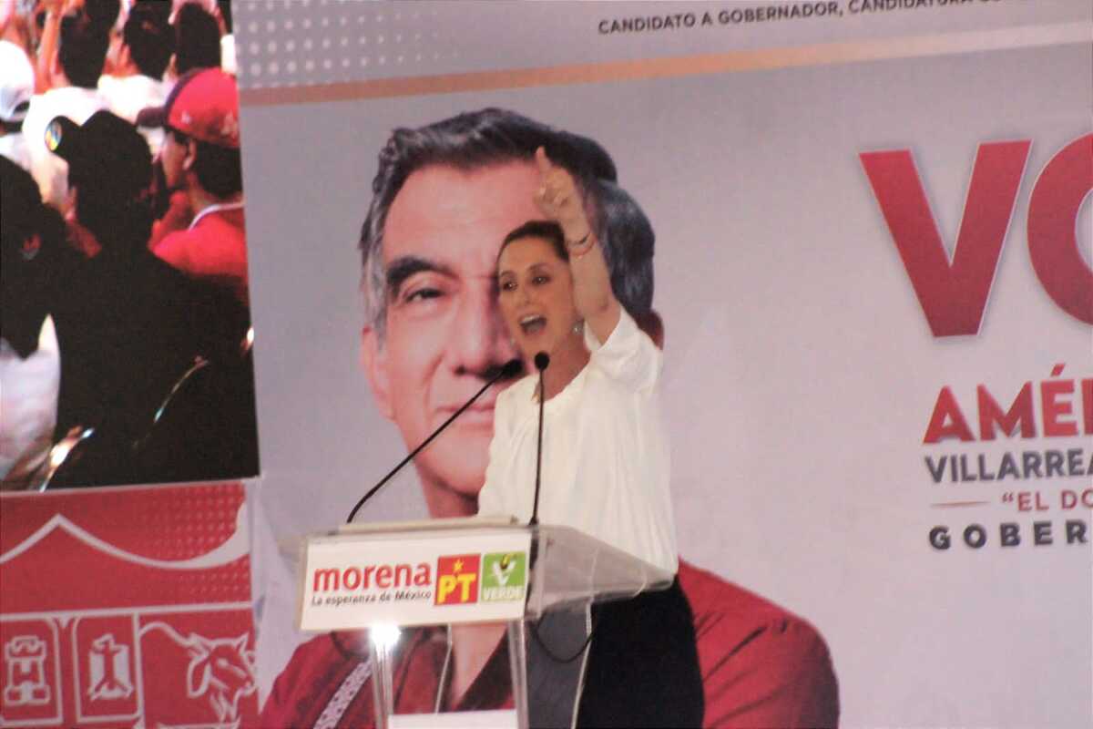 La jefa de Gobierno, Claudia Sheinbaum, acudió al evento en Tamaulipas | Sergio Sánchez