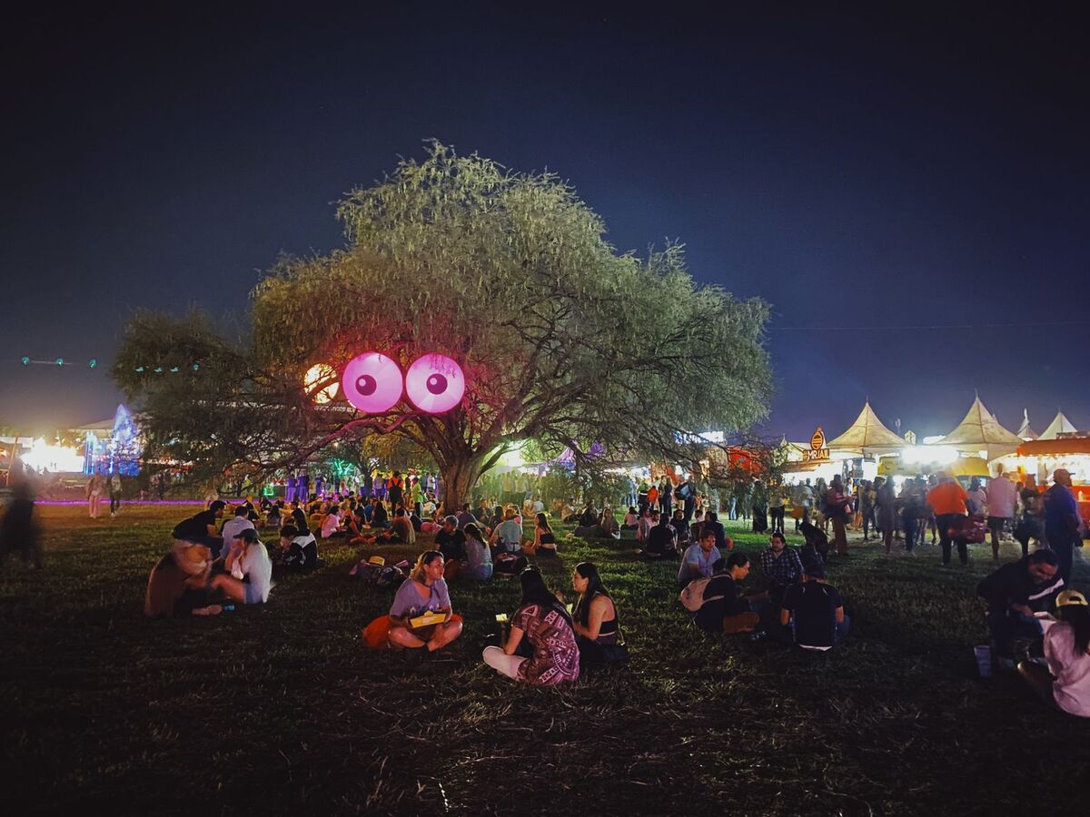Ojos gigantes vigilaron el Corona Capital Guadalajara (Martha Calvillo)