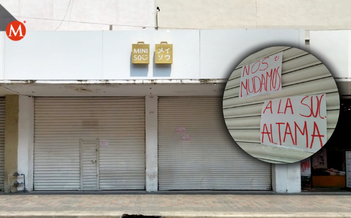 Miniso duró tres años con su sucursal en la zona centro de Tampico. | foto: Víctor Durán