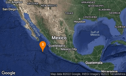 El temblor fue detectado a 342 km al Suroeste de Puerto Vallarta. (Cortesía)
