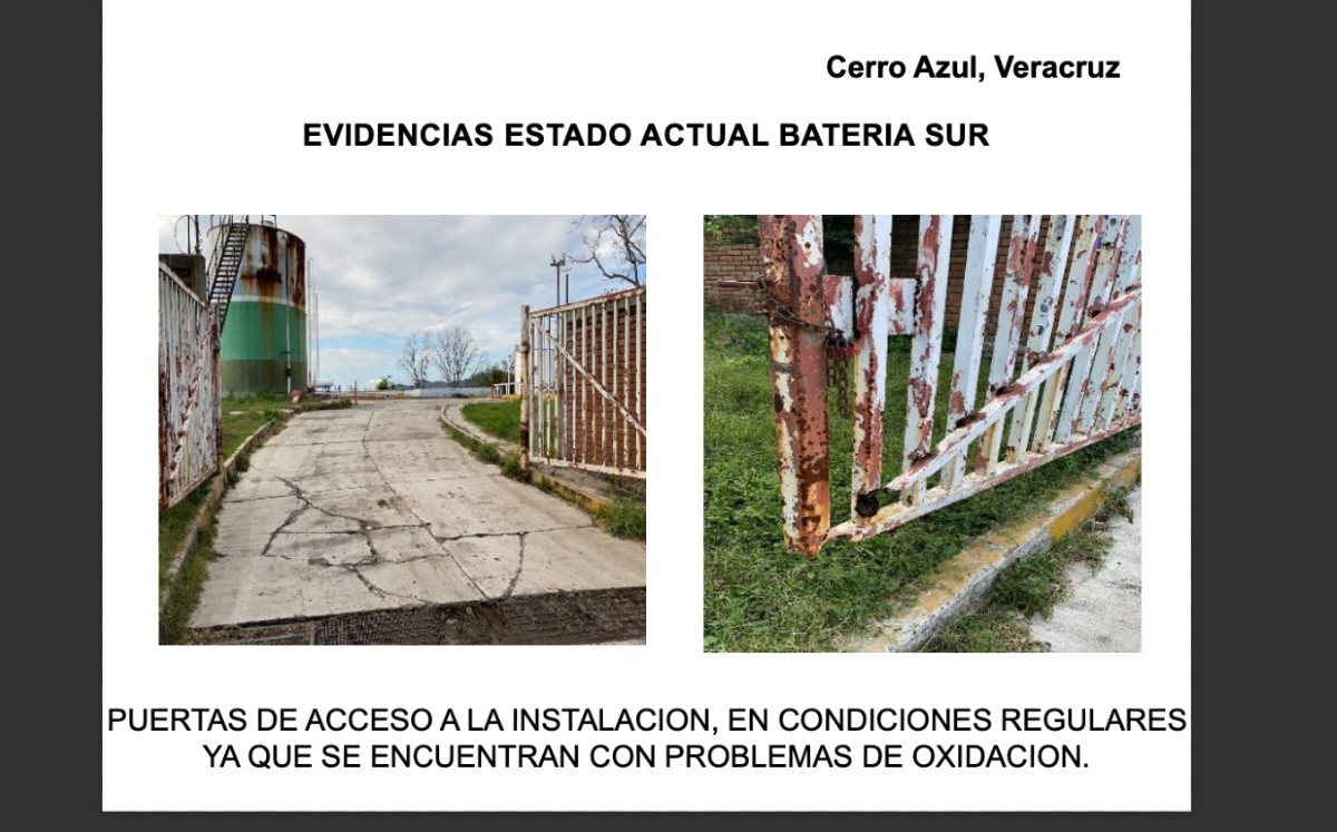Pemex condiciones Cerro Azul.