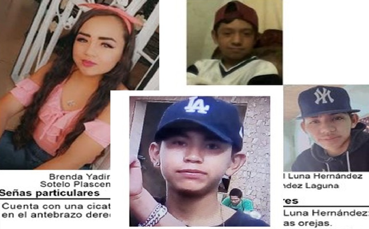 Reportan la desaparición de 4 menores de edad en Guanajuato / Especial
