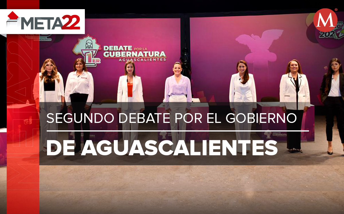 Segundo debate entre candidatas por la gubernatura de Aguascalientes. (Especial)