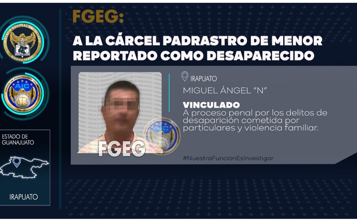 Detienen a policía que mató a su hijastro en Irapuato.-