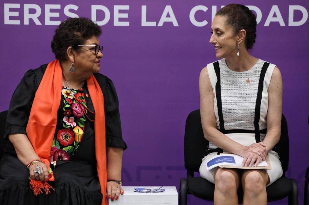 Ernestina Godoy, fiscal de la Ciudad de México, y Claudia Sheinbaum, jefa de Gobierno. (Especial)