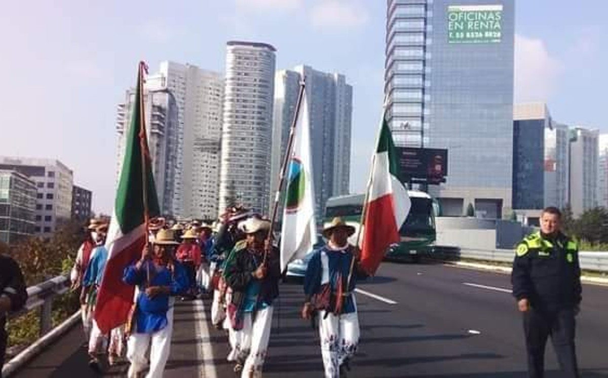 La caravana llegó a la Ciudad de México esta mañana, tras ingresar por La Marquesa. | Diego Bautista