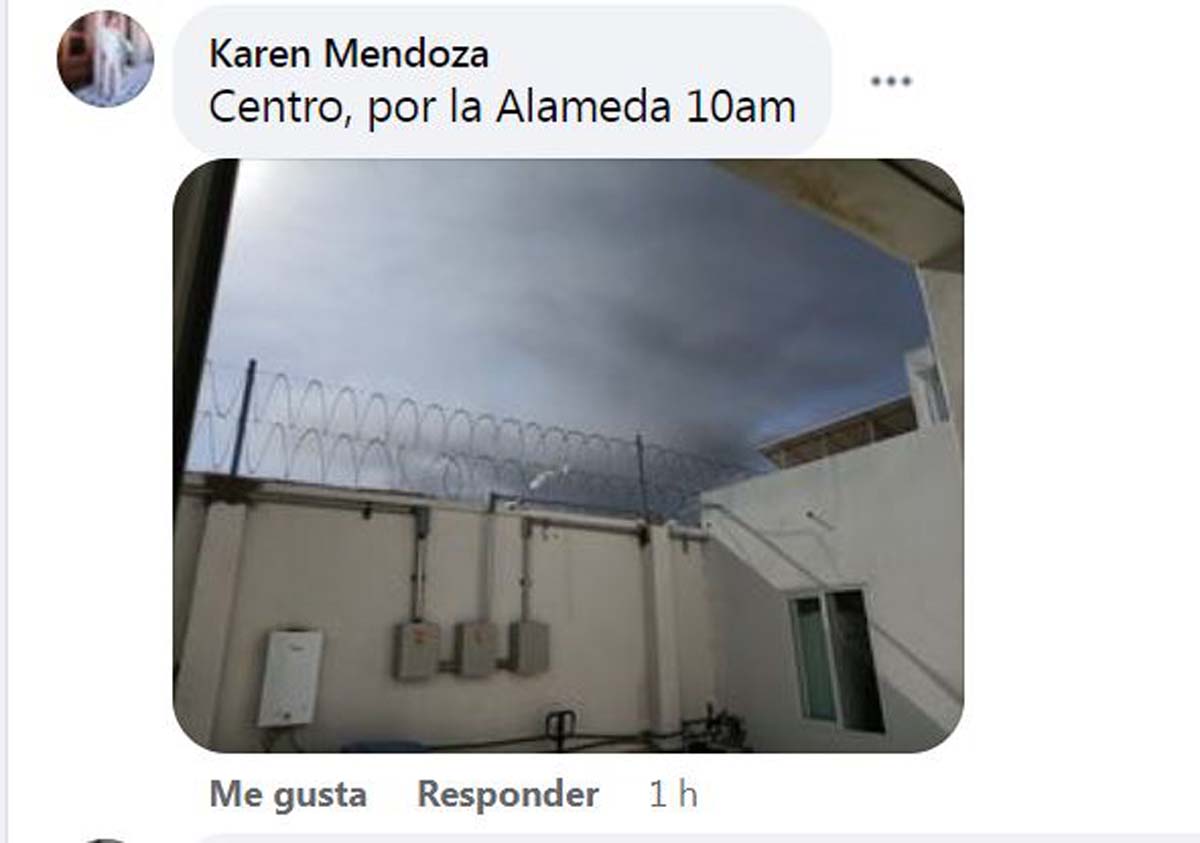Incendio desde el Centro. (Cortesía)