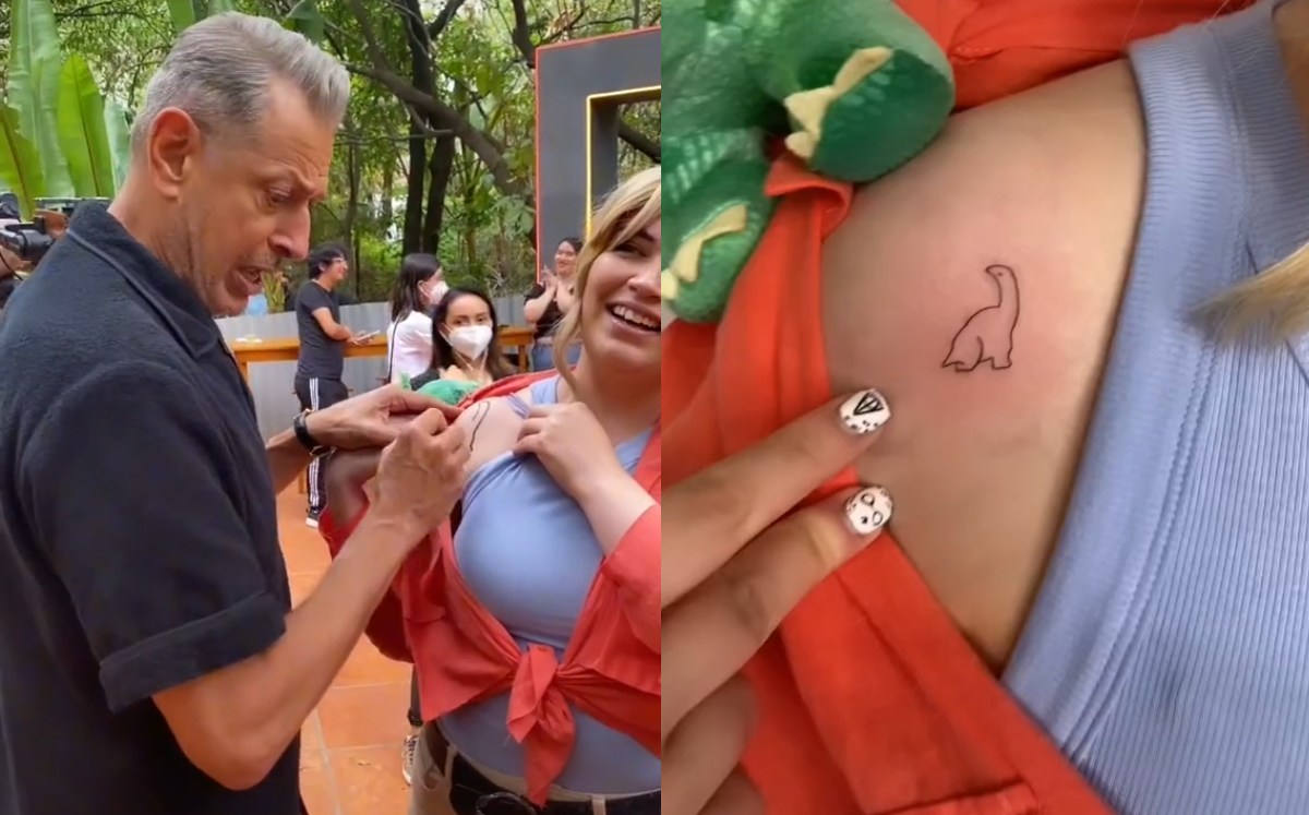 Joven se tatúa dibujo de Jeff Goldblum