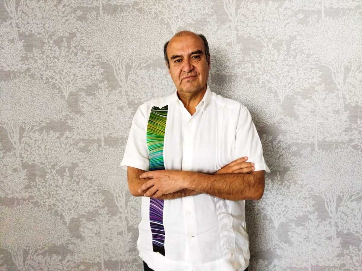 Natividad Castrejón, coordinador general de la campaña morenista. (Aarón García)