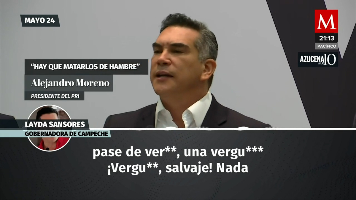 Sansores difunde audio de Alejandro Moreno sobre periodistas; líder del PRI alista denuncia