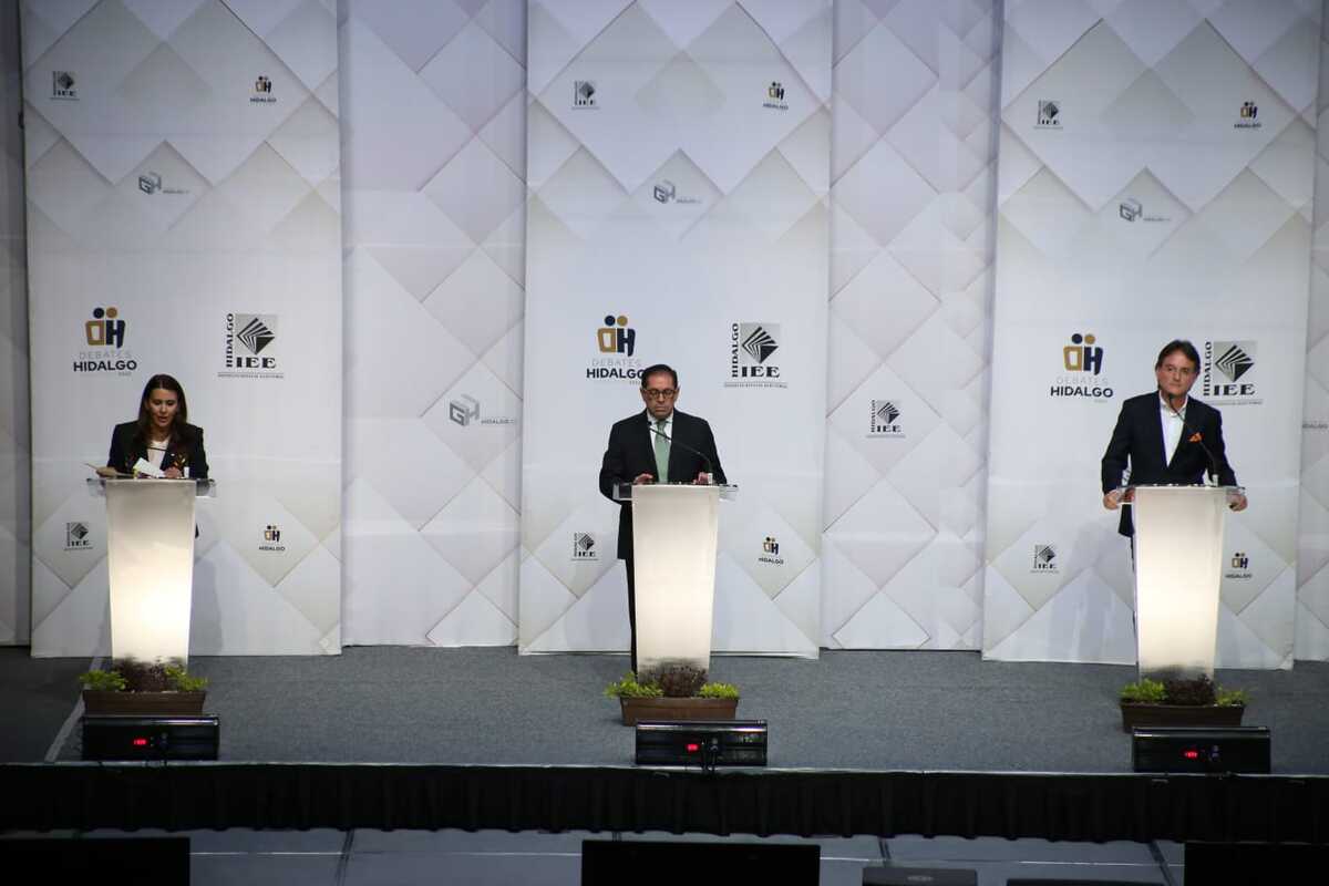 Tercer debate por la gubernatura de Hidalgo. (Jorge Sánchez)