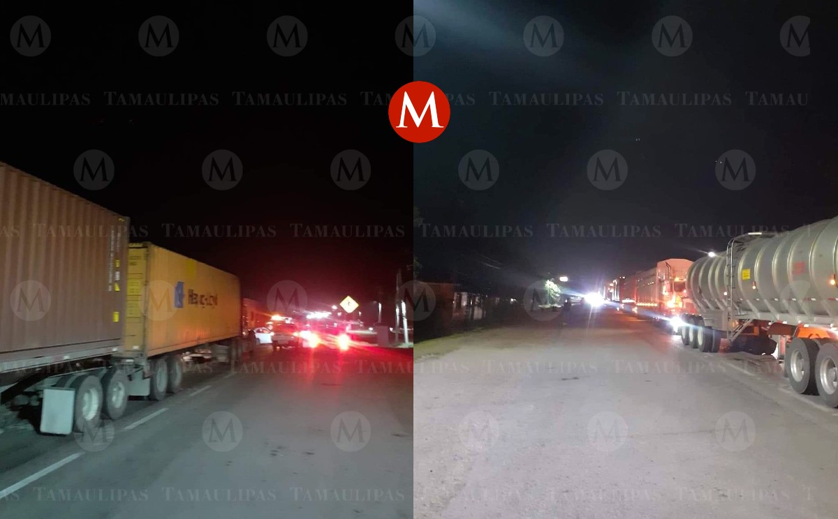 Vecinos bloquean carretera Tampico Mante en Esteros hoy 26 de mayo 2022