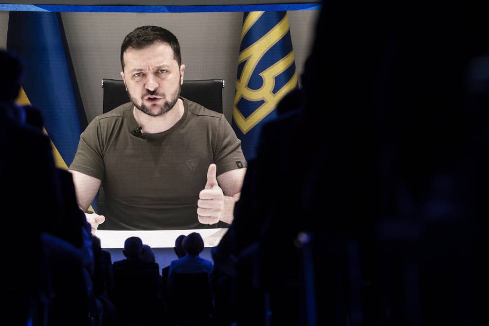 Zelenski habló de la situación del pueblo de Donbás